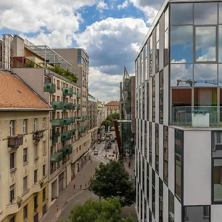 דירה Center Penthouse - Huge Terrace And Free Parking - Tram/metro - Ac *