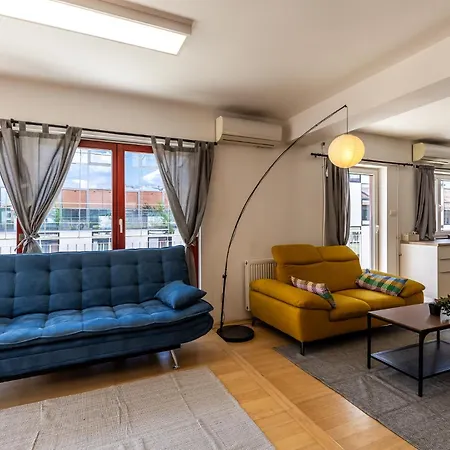 דירה Center Penthouse - Huge Terrace And Free Parking - Tram/metro - Ac